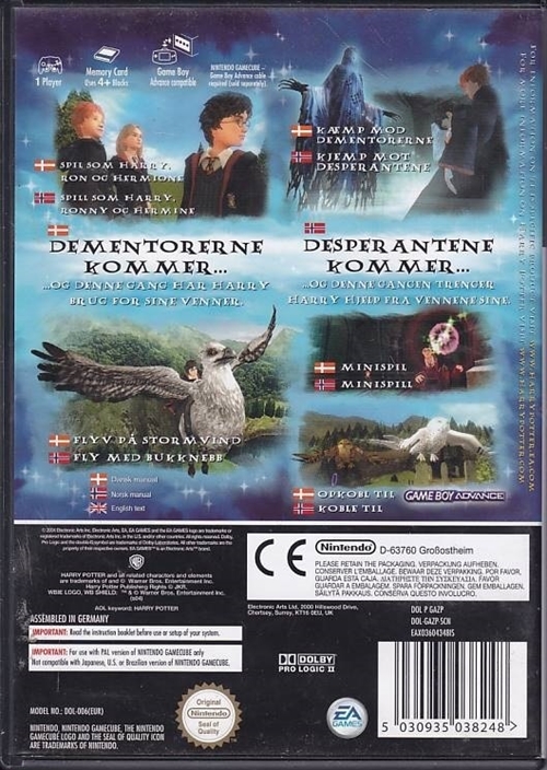 Harry potter and the Prisoner of Azkaban - GameCube spil (B Grade) (Genbrug)